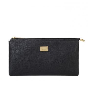 LEATHER COSMETIC BAG mousse black