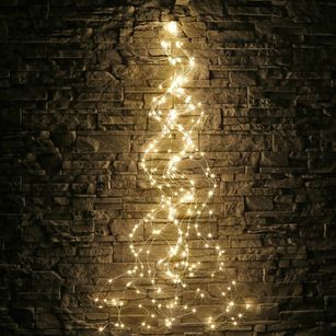 Christmas Solar Vines Waterfall Lights with Copper Wire 200LED 