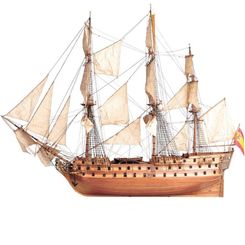 Vessel in Line San Juan Nepomuceno. 1:90 Wooden Model Ship Kit