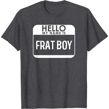 Frat Boy Costume Shirt Funny Easy Halloween Outfit