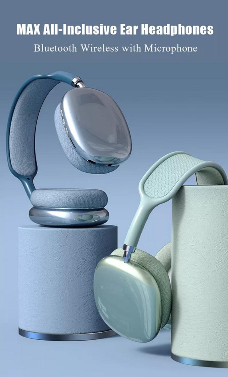 Description Picture 3 of itemP9 Wireless Bluetooth Headphones, Noise-Canceling Stereo Sound, Built-In Mic, and TF Card Support