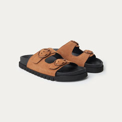 ADJUSTABLE STRAPS SANDAL CAMEL