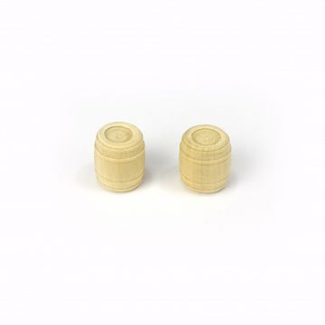 Barrel in Boxwood of 18 mm (2 Units) for Ship Modeling