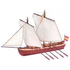 Captain's Boat Santisima Trinidad. 1:50 Wooden Model Ship Kit