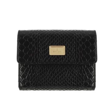 Women's leather wallet BLACK