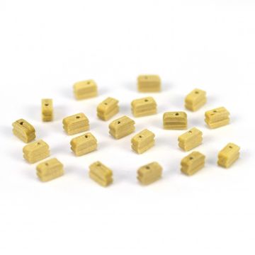 Single Block in Boxwood 5 mm (20 Units) for Model Ships