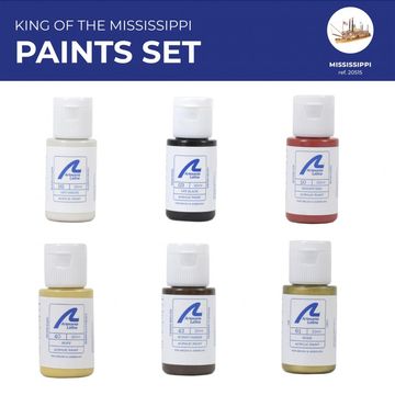 ﻿Paints Set for Ship Model: Steamboat King of the Mississippi