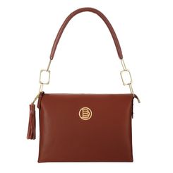Ladies' leather bag MILLO II NAPA BRANDY
