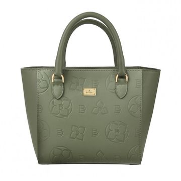 Women's leather bag STAMPIA S NAPA OLIVE