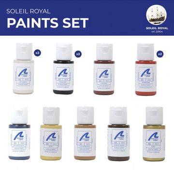 Paints Set for Ship Model: Warship Soleil Royal