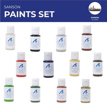 Paints Set for Ship Model: Tugboat Sanson