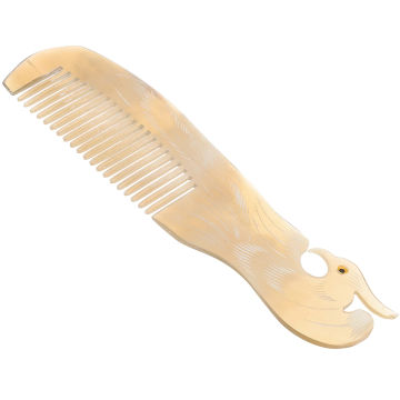 Hair Styling Comb Double Sided Engraving Creative Anti-static Multi-purpose Manual Horns Scalp Massage Tool