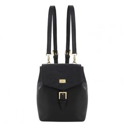 VICTORIA NAPA BLACK leather backpack