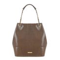 Women's leather bag AMELIA MOCCA