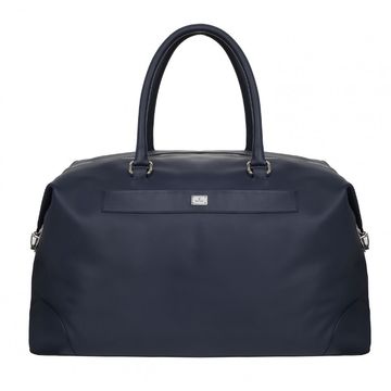 NAPA NAVY LEATHER TRAVEL BAG