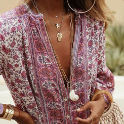 Elegant Maxi Plus Size Summer Dress Boho Bohemian Style
