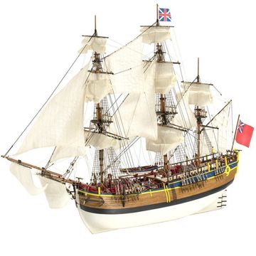 Vessel HMS Endeavour. 1:65 Wooden Model Ship Kit