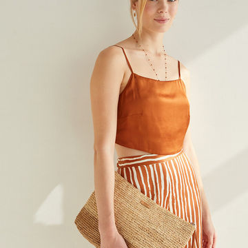 RAFFIA CLUTCH NATURAL