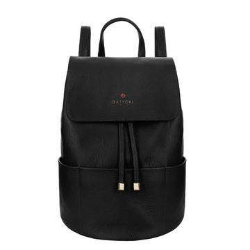 Leather backpack TO GO floater black