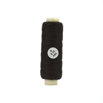 Cotton Thread: Brown Diameter 0.15 mm and Length 40 meters