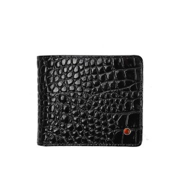 Croco black men's leather wallet P-908/I