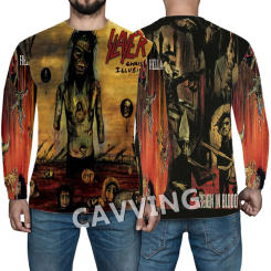 SLAYER Band 3D Printed Crewneck Sweatshirts Harajuku Styles Tops Long Sleeve Sweatshirt Casual Sweatshirts