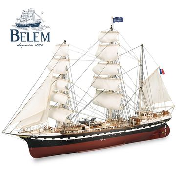 French Training Ship Belem. 1:75 Wooden Model Ship Kit