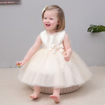 Wedding Party Flower Girls Dress Toddler Baby Girl Ball Gown Beading Carnival Costume 12M-12Y