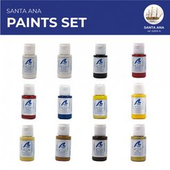 Paints Set for Ship Model: Vessel in Line Santa Ana