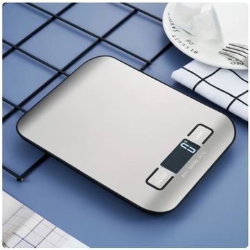 PrecisionPal Stainless Steel Kitchen Scale: LCD Electronic Scales for Accurate Food, Diet, and Postal Weighing