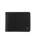 Nappa black leather men's wallet