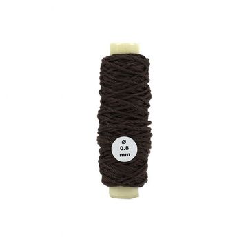 Cotton Thread: Brown Diameter 0.80 mm and Length 10 meters