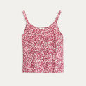 PRINT CAMISOLE TOP WITH ROUND-NECK