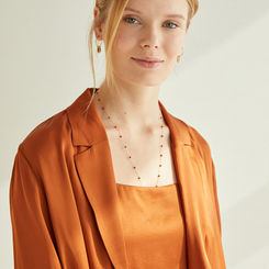 FLOWY SATEEN BLAZER