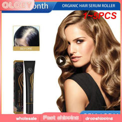 1~5PCS Roller Ball Regrowth Hair Serum Massage Scalp Anti-Fall Hair Liquid Improve Hair Strength Biotin Hair Growth Serum