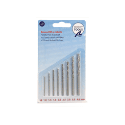 Set of 8 HSS and Cobalt Drill Bits
