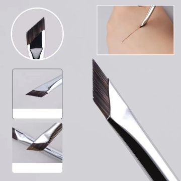 Upgrade Blade Eyeliner Brush Ultra Thin Fine Angle Flat Eyebrow Brush Liner Brow Place Makeup Brush Precise Detail Brush