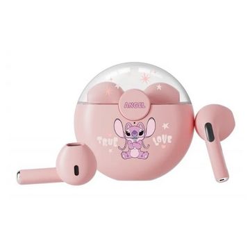 Disney Q50 Stitch Angel Wireless Bluetooth 5.3 Earphones - HiFi Surround Sound, Smart Touch, Long Battery Life