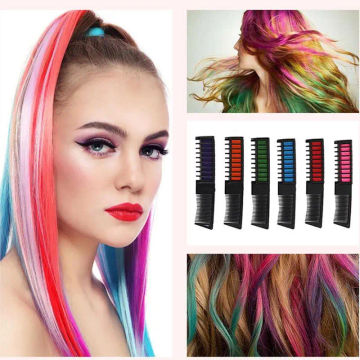 Hair Chalk For Girls Washable Washable Hair Dye For Kids With Fixed Comb 6PCS Professional Hair Chalk Set For Children's Day DIY