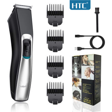 HTC Professional Hair Clippers & Trimmer Set For Men Ipx7 Waterproof Cordless Hair Cutting Kit & Zero Gap T-Blade Trimmer Combo
