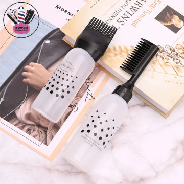 Hairdressing Dye Shampoo Applicator Refillable Empty Hair Colour Bottles Hairdresser Application Treatment Hair Dye Tools Set