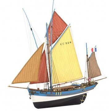 Tuna Boat Marie Jeanne. 1:50 Wooden Fishing Boat Model Kit