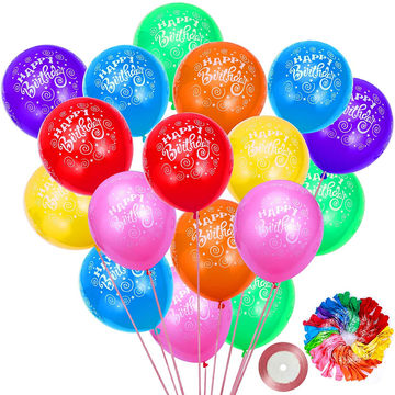 Happy birthday balloons, 50 pieces