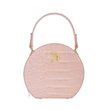 AVILA BAG croco powder pink