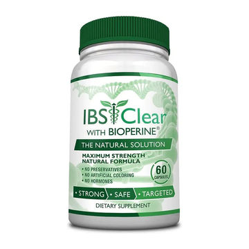  100% Natural IBS Relief with Vitamin D, Psyllium Husk, Fennel.