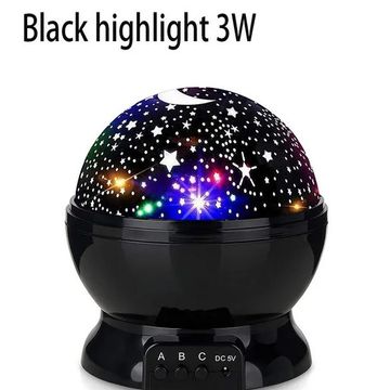 Starry Projector Night Light, Rotating Sky Moon and Galaxy Lamp for Home Bedroom Decoration