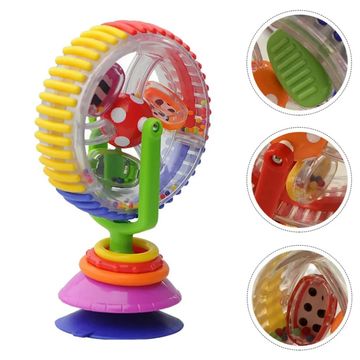 Baby Rotating Ferris Wheel Rattle with Suction Cup - Early Developmental Toy for Babies and Toddlers