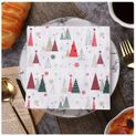 Christmas Tree Print Disposable Paper Napkins for Xmas Theme Party Supplies