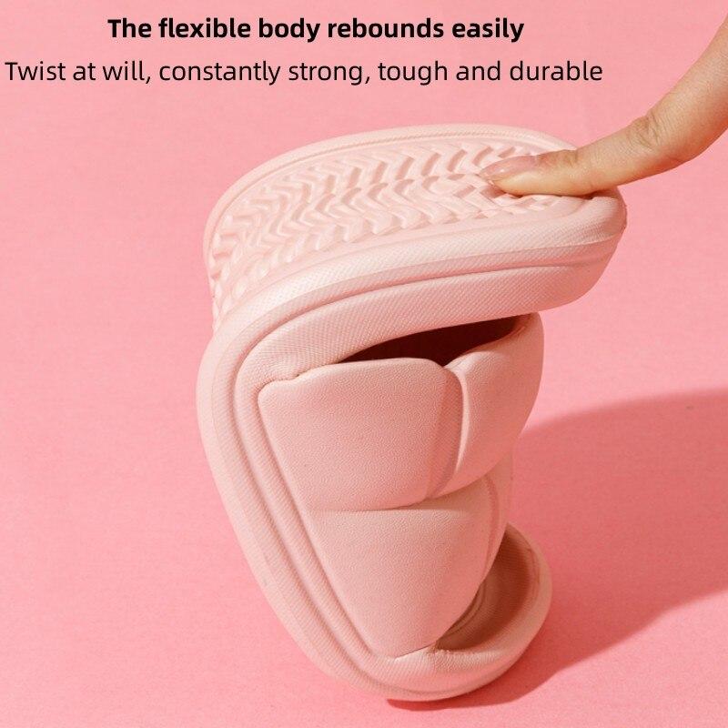 Description Picture 6 of itemPuffy soft-soled bath slippers - 4 colors