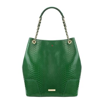 Women's leather bag AMELIA GREEN